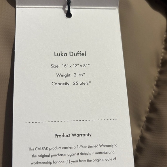 Calpak Luka Duffle Chocolate Brand New with Tags - Picture 3 of 4